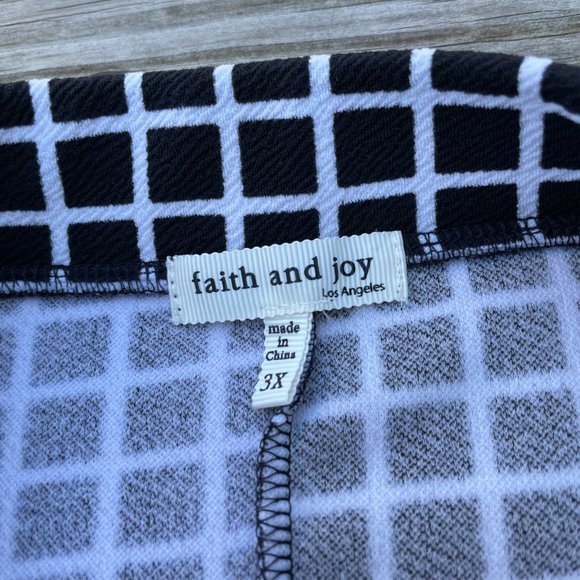 Faith and Joy Women Skirt White and White A line Skirt Size 3X - Picture 3 of 13